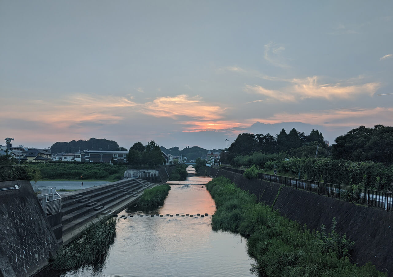 鶴見川の風景(青葉区)
