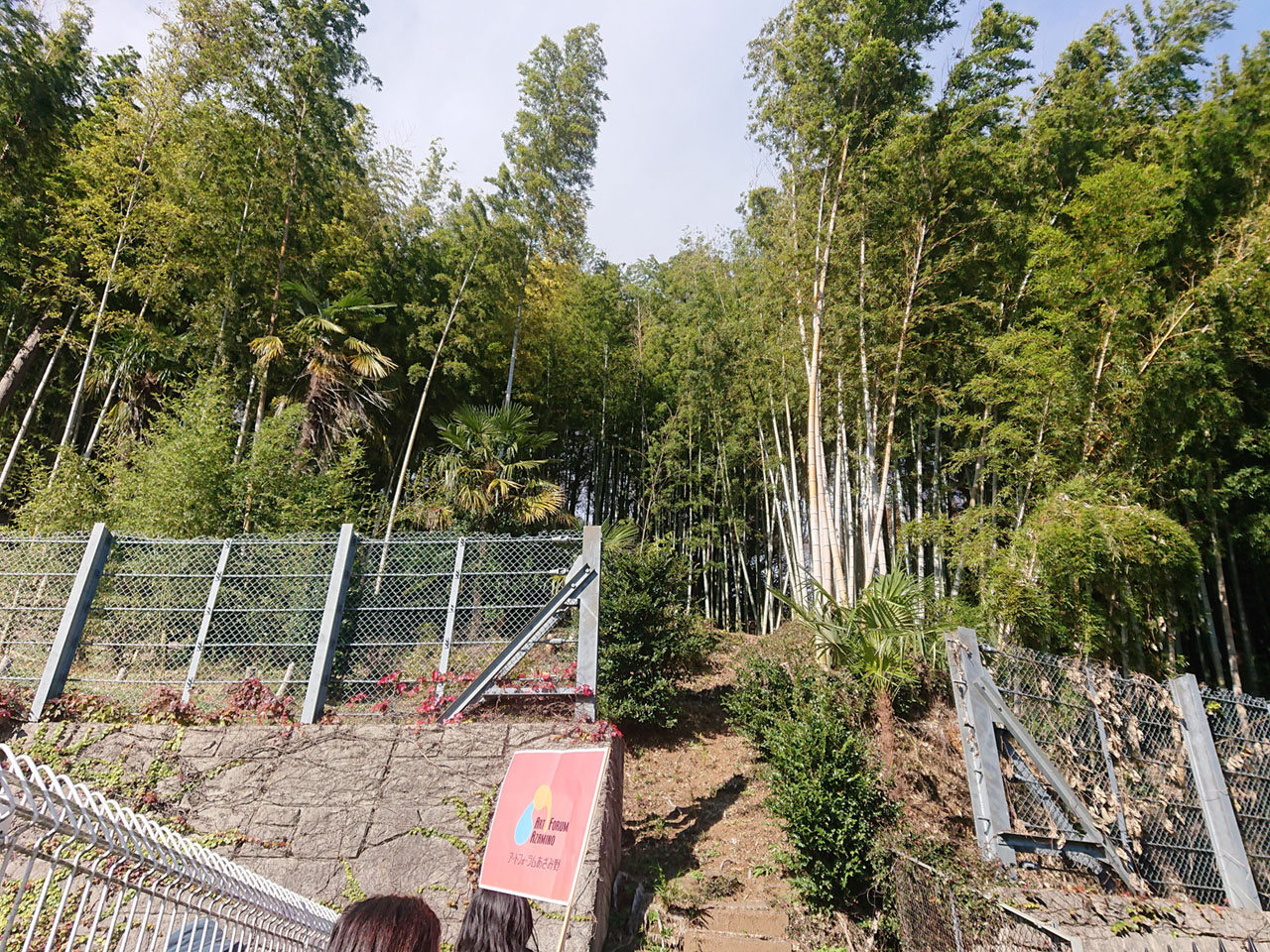 竹林が広がる荏田城址
