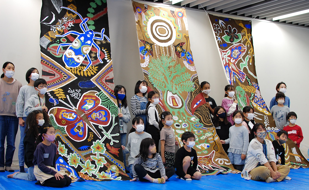 土遊び 土で絵を描くワークショップ